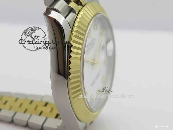 0228 DateJust II 41mm SS YG BP Maker Best Edition White Diam Dial On Jubilee Bracelet A ModernLook 3663